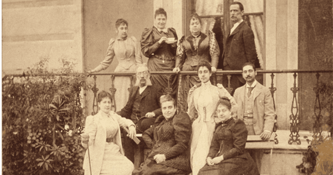 The Morpurgo family and guests (1892)