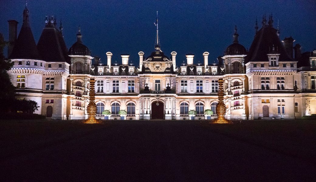 From north-east at dusk, Waddesdon Manor. Photo Chris Lacey (c) National Trust, Waddesdon Manor (1)